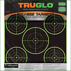TG11A6 TRUGLO 5 BULLSEYE TARGET - GREEN