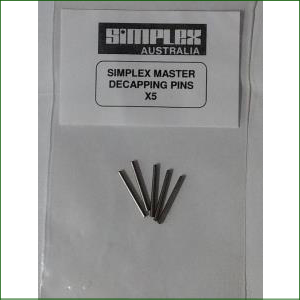 SIMPLEX MASTER DECAPPING PINS X5