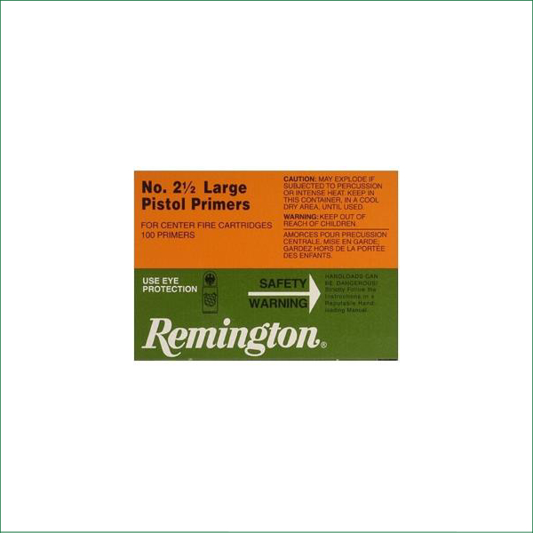 X22604 REMINGTON 2.5 LARGE PISTOL PRIMER