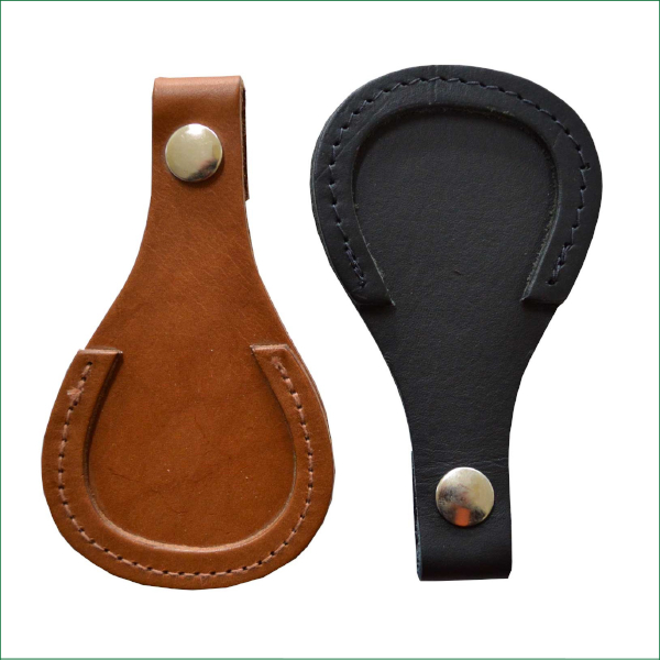 LEATHER SHOTGUN BARREL TOE REST - BROWN