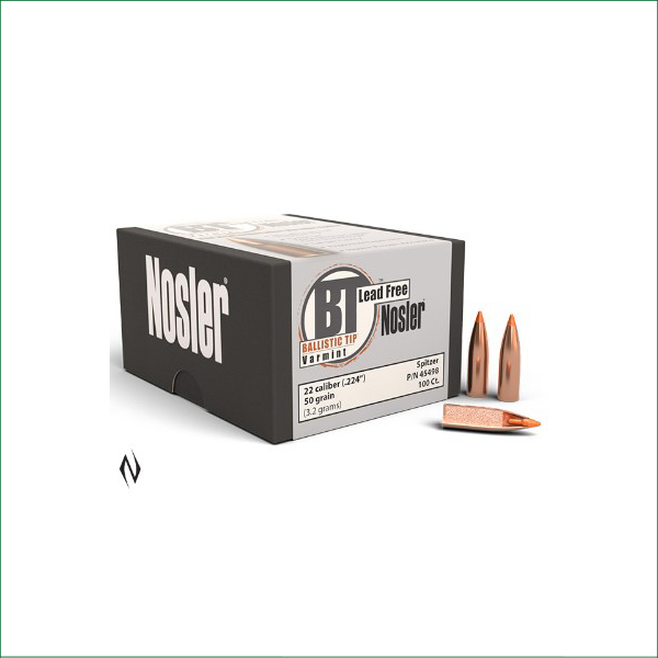 NBLF2250 NOSLER 224 50GR B/TIP LEAD FREE