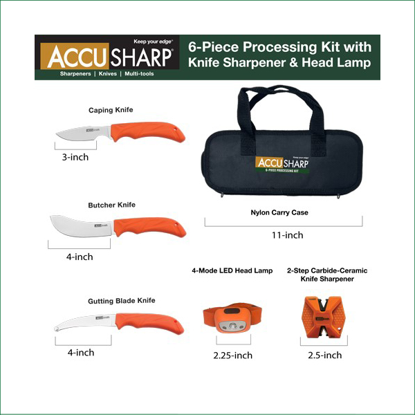 A738C ACCUSHARP 6 PIECE PROCESSING KIT