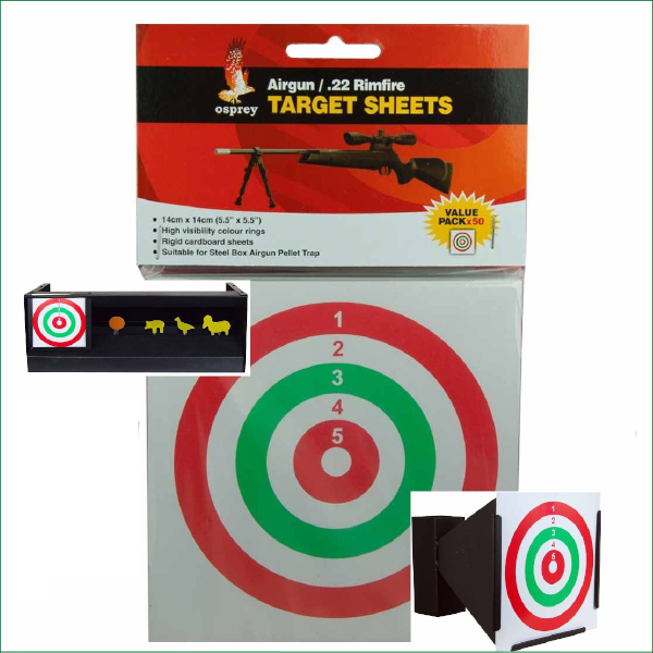 SMALL TARGET FACES 50PK